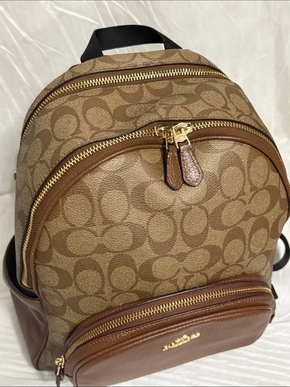 Coach Signature Canvas Backpack